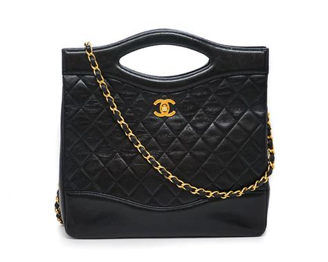 chanel large shopping bag lambskin